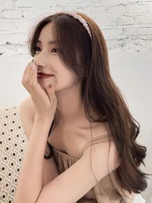 DAZY Diadema unicolor fruncido - Rosa - Ver 5