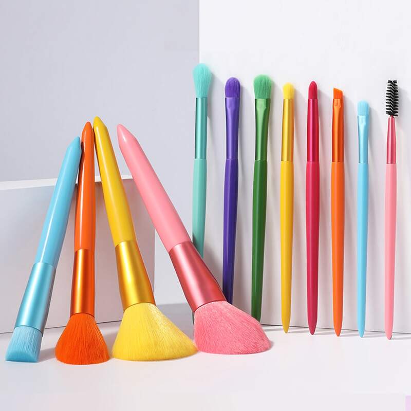

12pcs Makeup Brush Set, Green