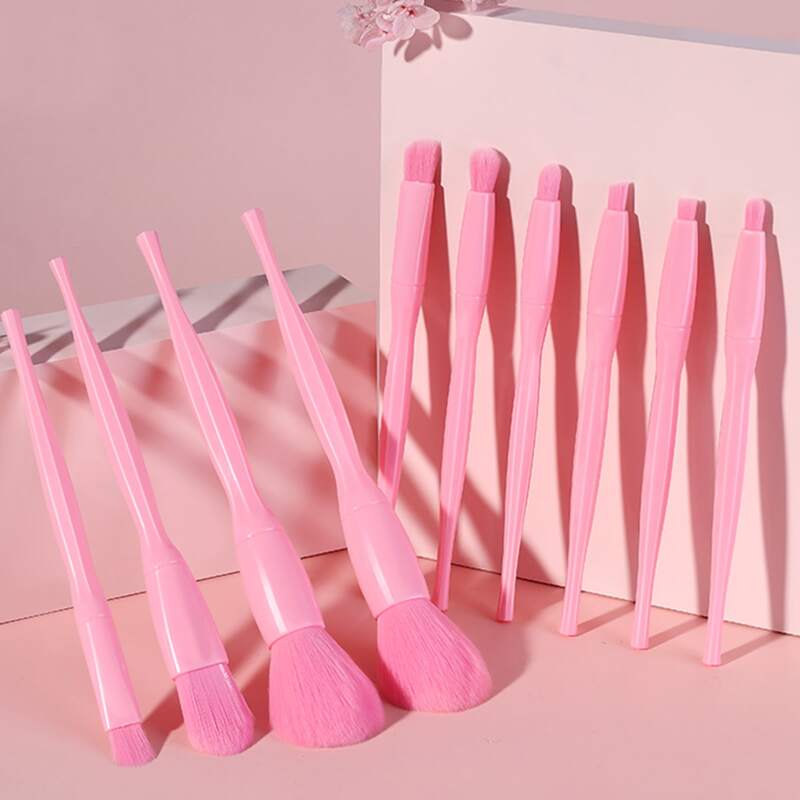 

10pcs Makeup Brush Set, Pink