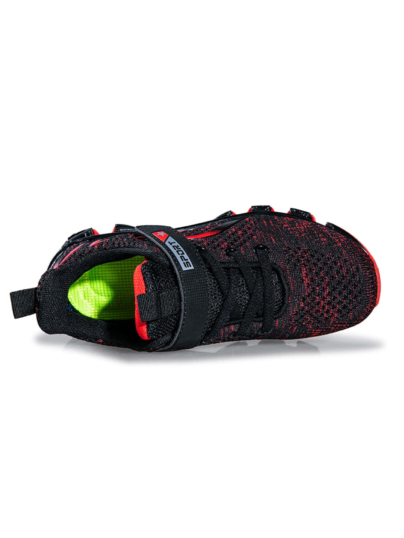 Boys Letter Hook-and-loop Fastener Strap Sneakers