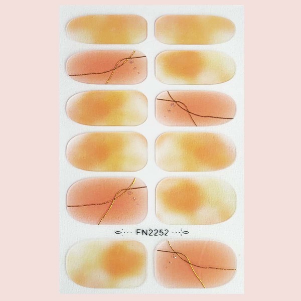 

1sheet Watercolor Nail Art Sticker, Multicolor