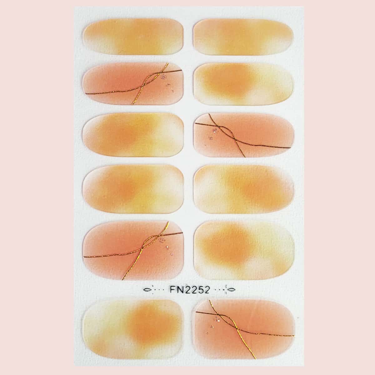 

1sheet Watercolor Nail Art Sticker, Multicolor