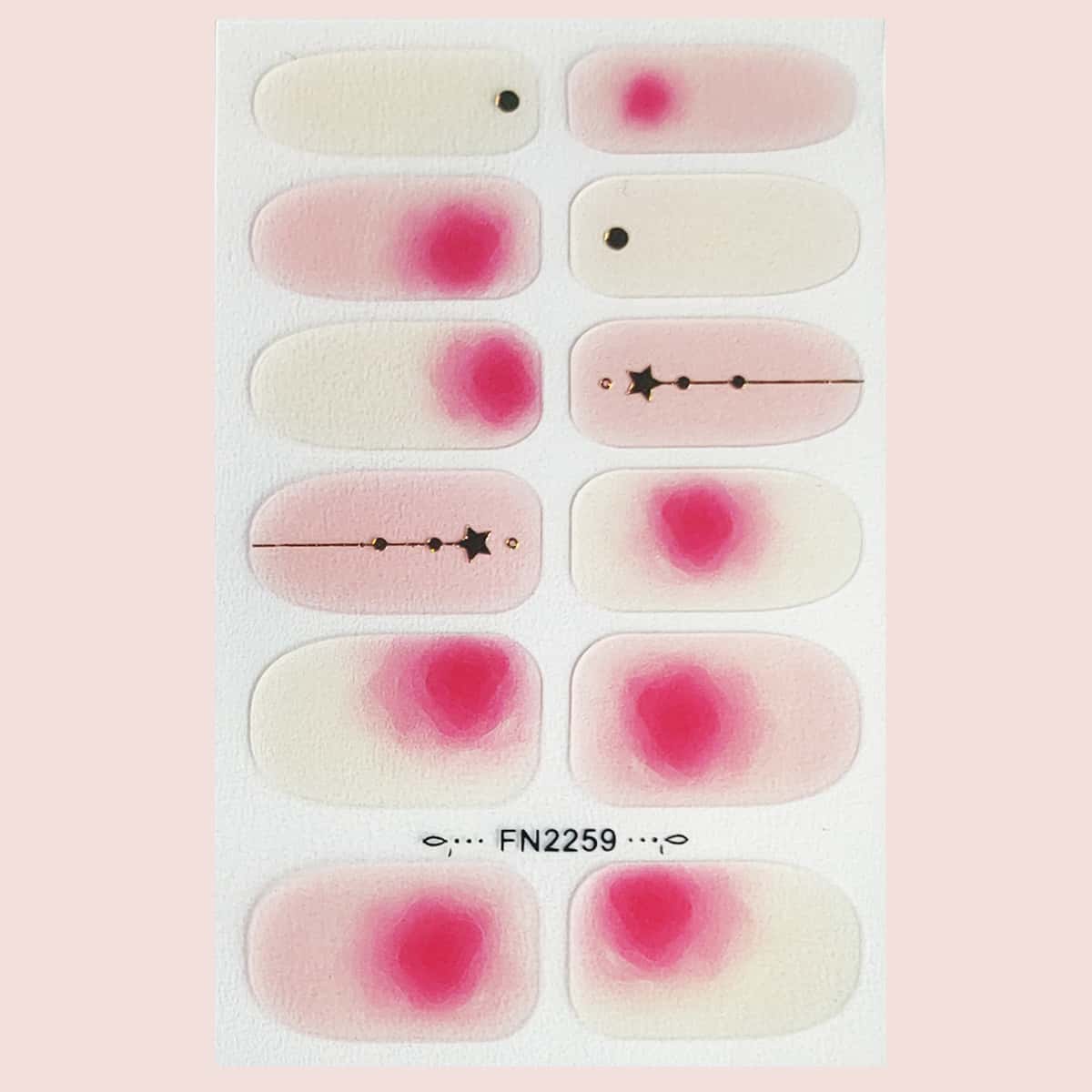 

1sheet Watercolor Nail Art Sticker, Multicolor