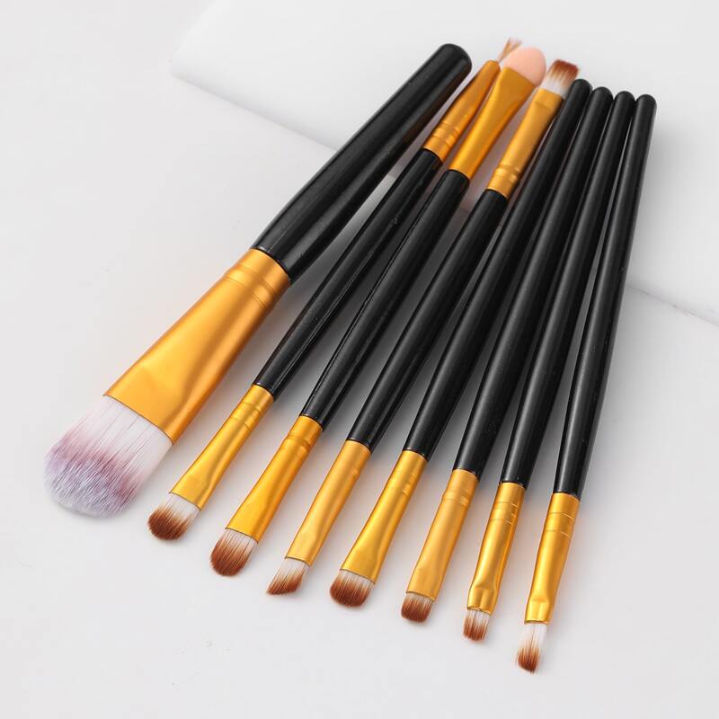 

8pcs Makeup Brush Set, Black