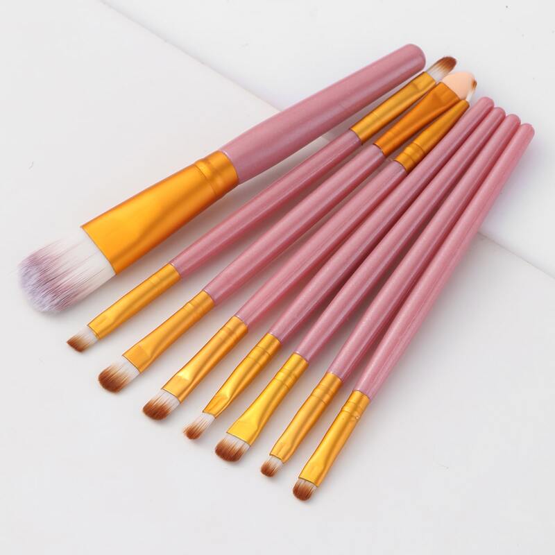 

8pcs Makeup Brush Set, Pink