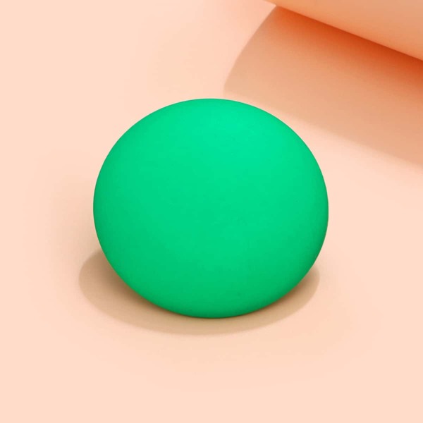 

1pc Round Stud Earring, Green