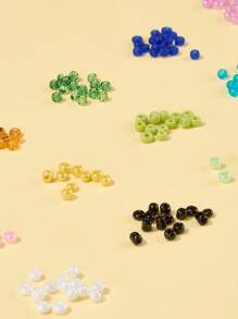 1 hộp 180G 15 màu 8/0 Glass Seed Beads Màu sắc trong suốt Lustered & Ceylon & Opaque Colors Rainbow & Colours Lustered & Transparent Round Mixed Color Bead Phụ kiện trang sức DIY - Nhiều màu - Xem 3