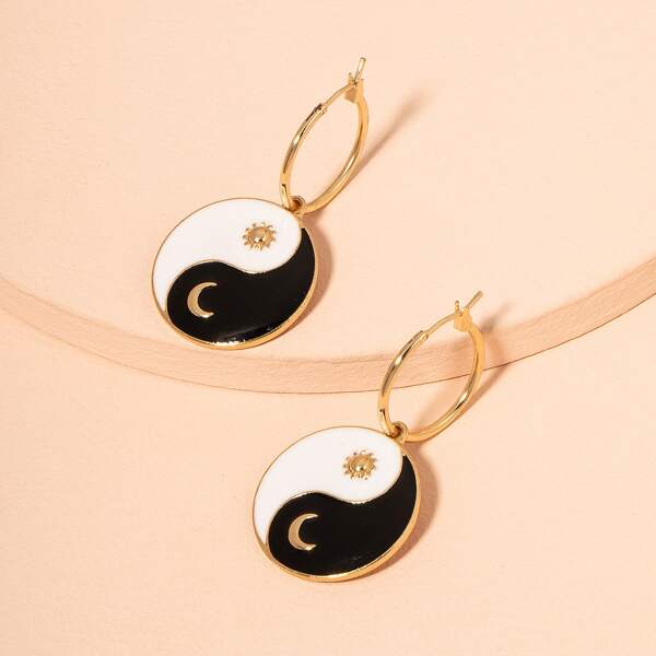 

Yin & Yang Drop Earrings, Multicolor