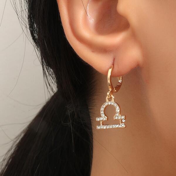 

Constellation Symbol Drop Earrings, Gold