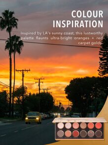 SHEGLAM Stay Juicy，La Palette 12 色閃光金屬霧面眼影盤橙紅色鍍金閃光高色素顏色持久不暈染持久眼影眼妝化妝品眼影 品牌 美容 化妝 化妝品 適合女性與女孩 完美搭配冬季春季 Y2K 時尚 流行 生日禮物 假期 派對準備就緒 最佳顏色 - STAY JUICY, LA - 查看 7