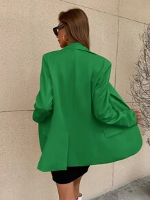 Aveloria Single Button Flap Detail Blazer Workwear