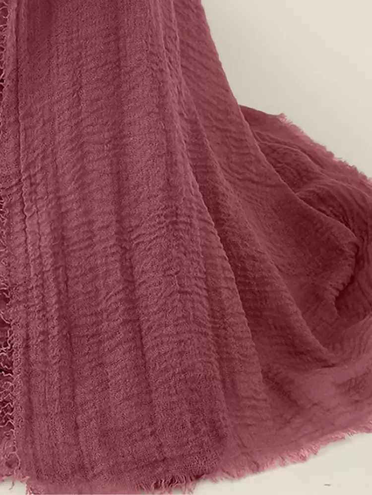 1pc Women Hijab Plain Modest Arab Head Scarf, Soft Solid Color Beach Cover Up, Casual Scarf For Daily Use Abaya Accessories Veiled Clothes,Beach Accessories