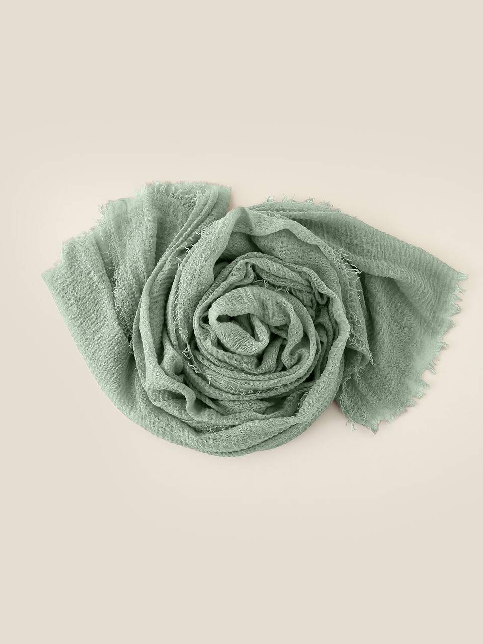 1pc Raw Hem Solid Scarf For Daily Life For Outdoor All Seasons Headband Soft Hijab Winter Fall Abaya Accessories Women Veil