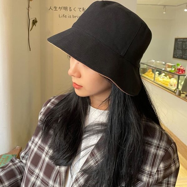 

Solid Bucket Hat, Black