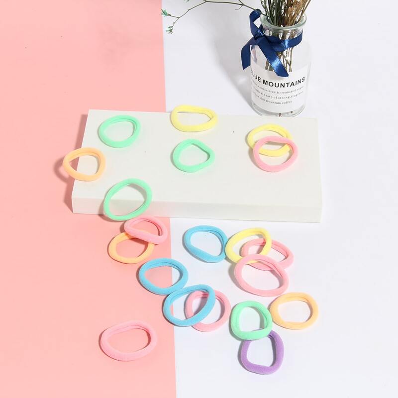 

20pcs Random Color Hair Tie, Multicolor