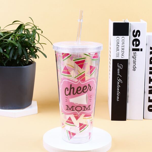 

Watermelon Print Tumbler, Pink