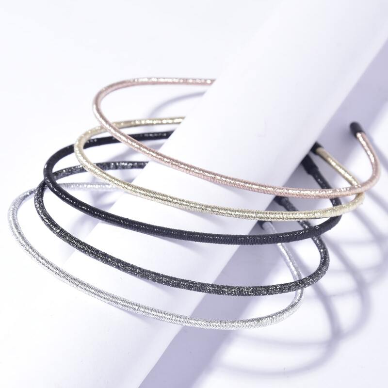 

5pcs Solid Headband, Multicolor
