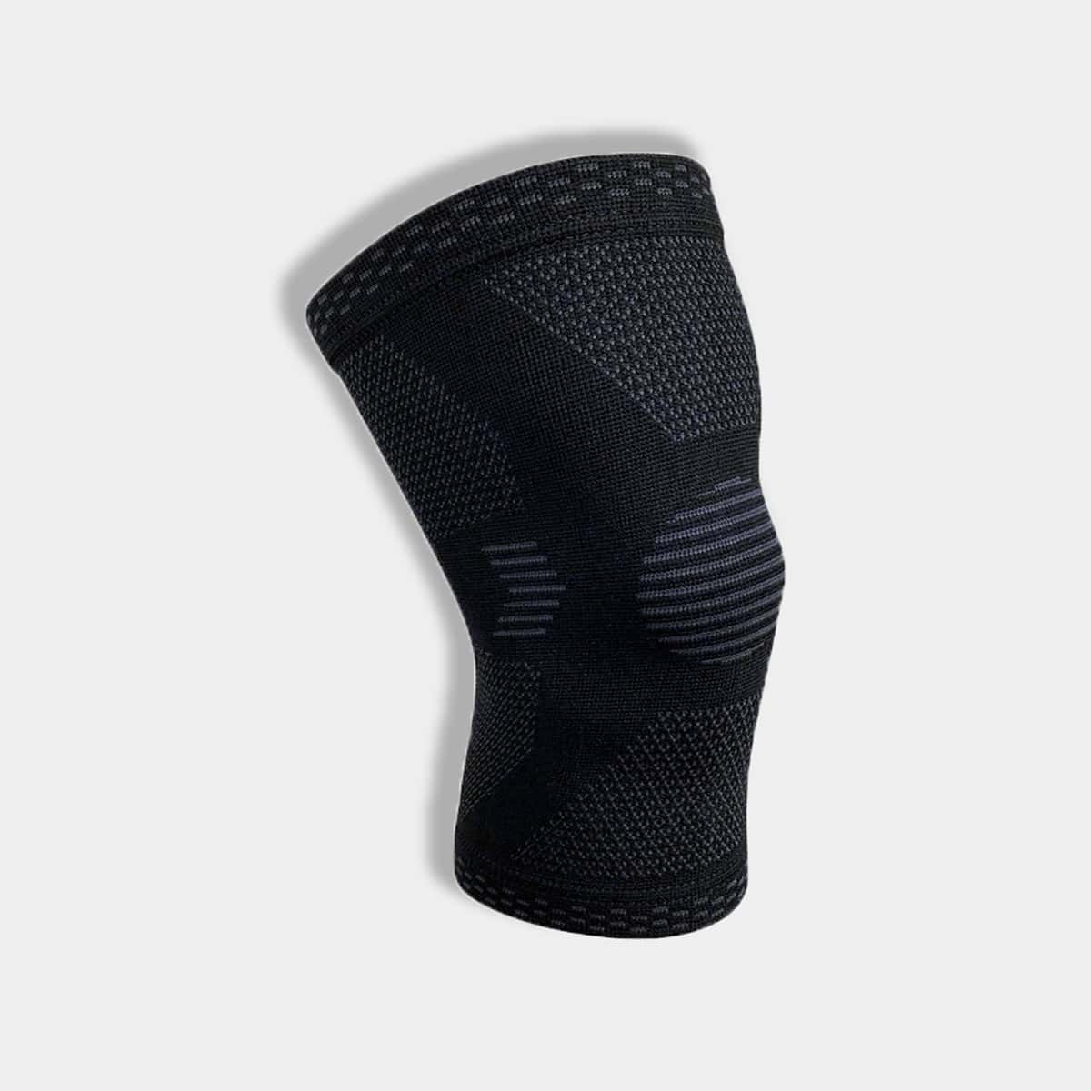 

1pc Striped Knee Pad, Black