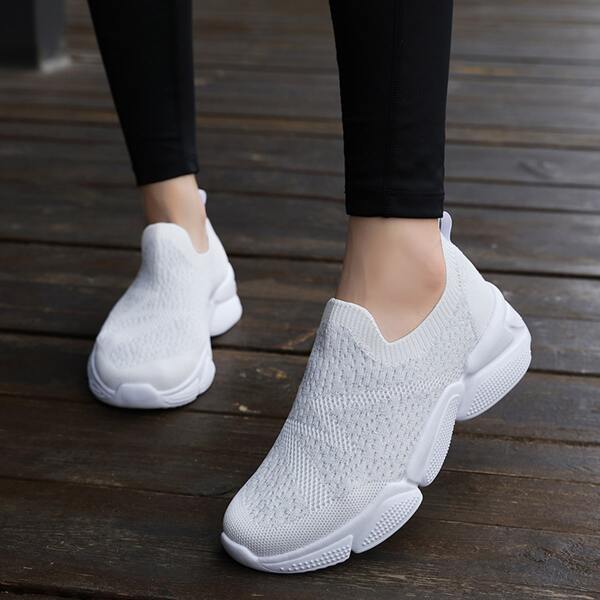 

Minimalist Slip On Sneakers, White