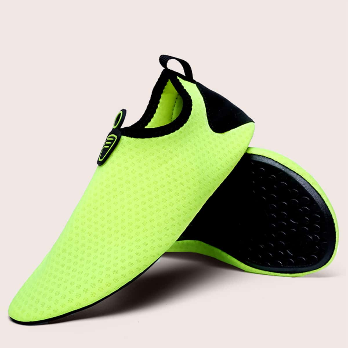 

Two Tone Slip On Water Shoes, Green