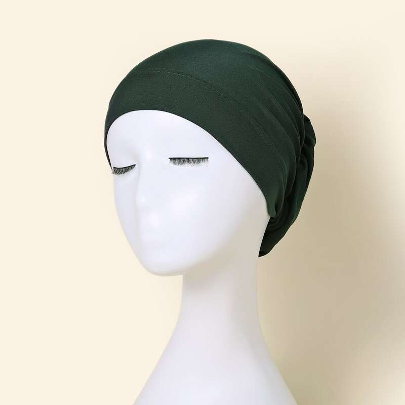 

1pc Solid Hat, Dark green