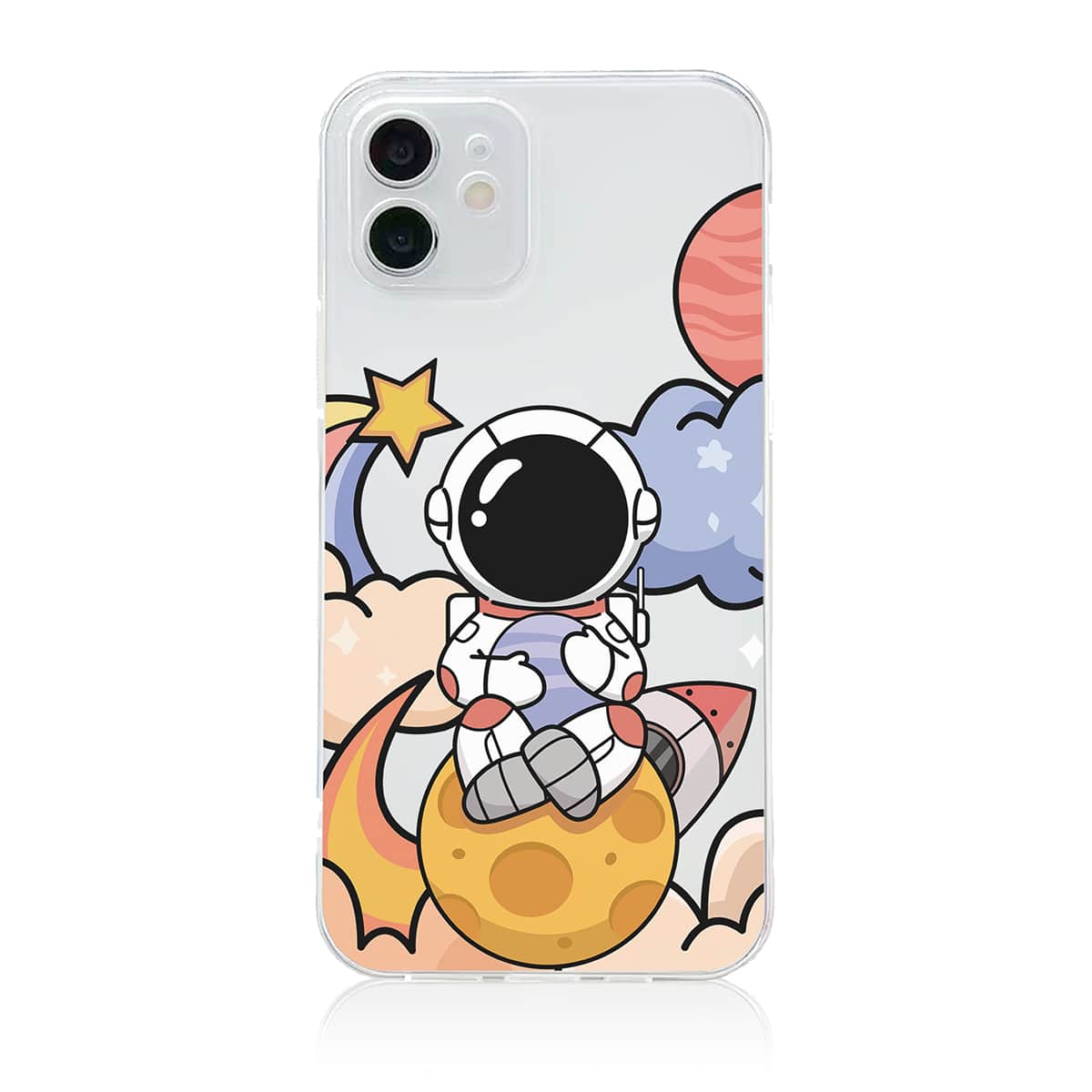 

Cartoon Astronaut Phone Case, Multicolor