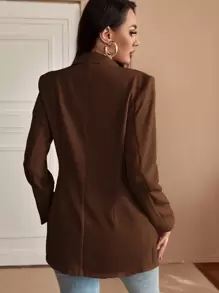 SHEIN SXY Lapel Neck Single Breasted Blazer