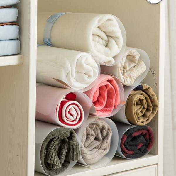 

1pc Clothes Folding Board, Clear