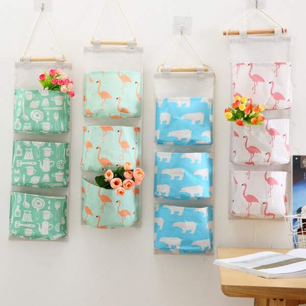 

1pc Random Hanging Storage Bag, Multicolor