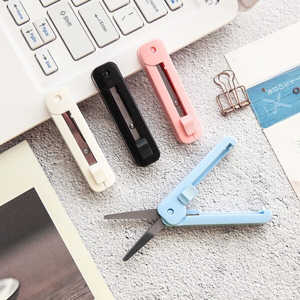 

1pc Random Color Portable Scissors, Multicolor