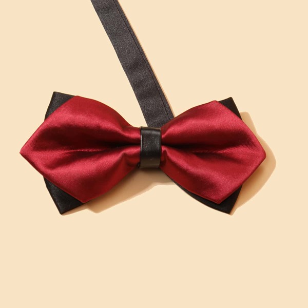 

Men Two Tone Bow Tie, Multicolor