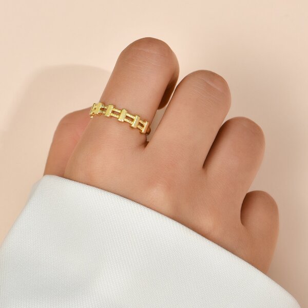 

18K Gold Plated Cuff Ring