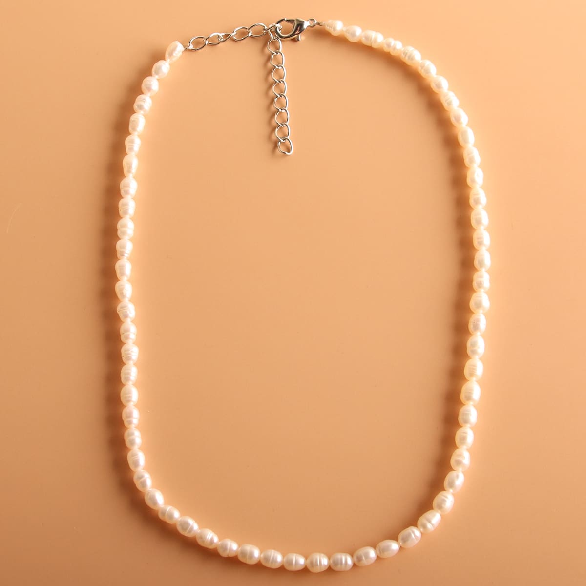 

Faux Pearl Beaded Necklace, White