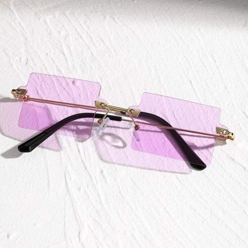 

Square Lens Rimless Sunglasses
