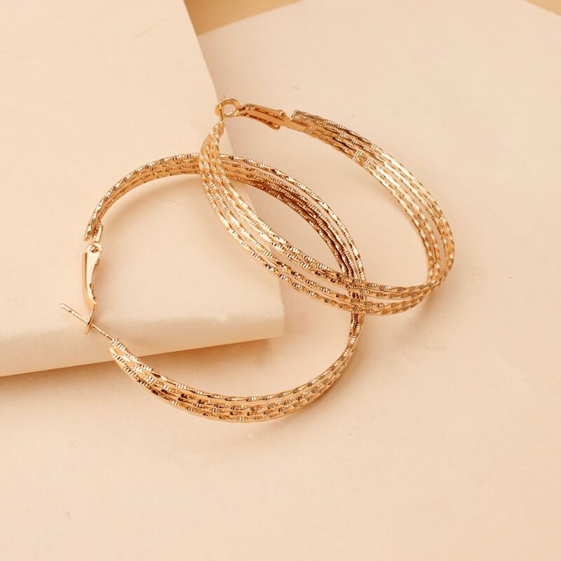 

Minimalist Hoop Earrings, Gold