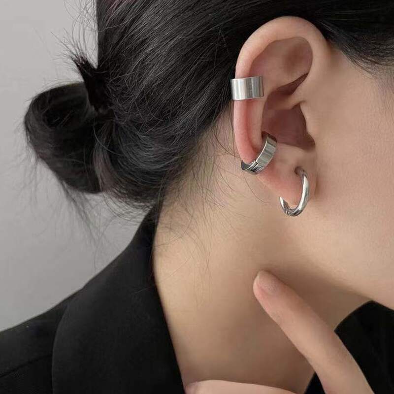 

3pcs Minimalist Ear Cuff, Silver