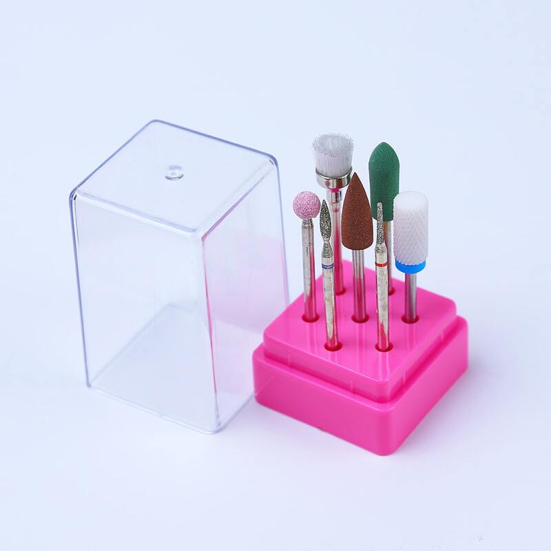 

7pcs Nail Polishing Head Set, Bronze