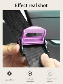 2 kẹp dây an toàn trên ô tô - Màu tím - Xem 3
