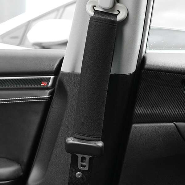 

Solid Seat Belt Shoulder Pad, Black