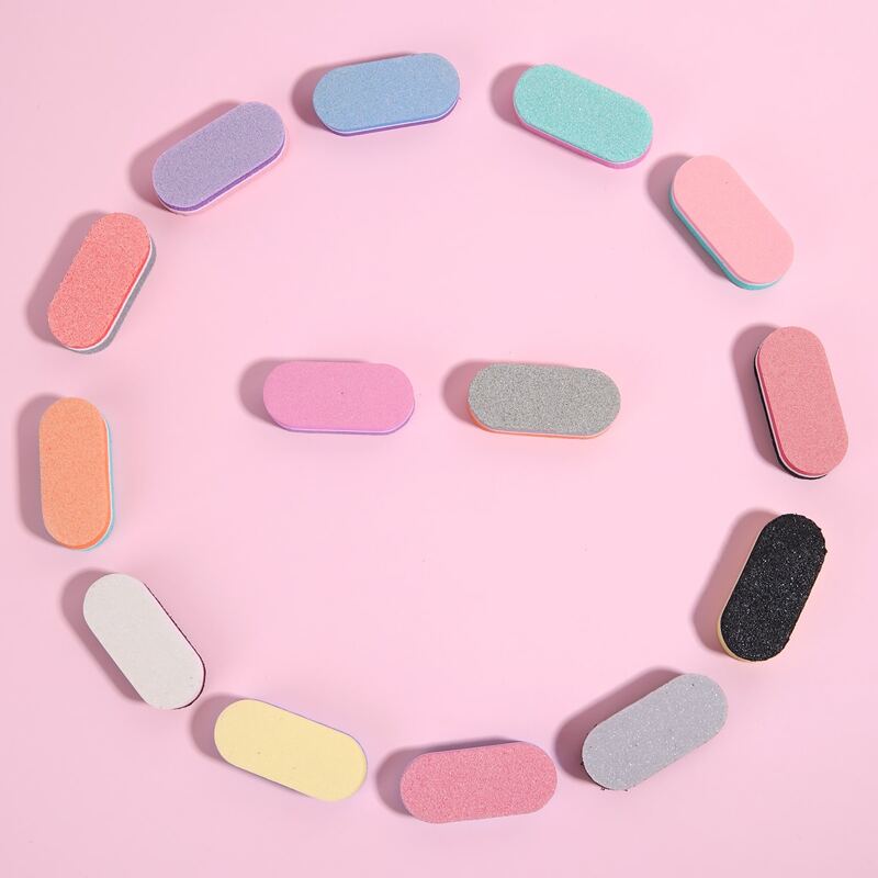 

1pc Sponge Nail File, Black