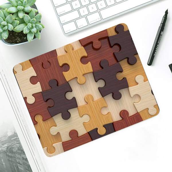 

Puzzle Painted Mouse Pad, Multicolor