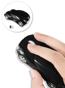 Black Car Shaped Wireless Mouse - Black - View 4
