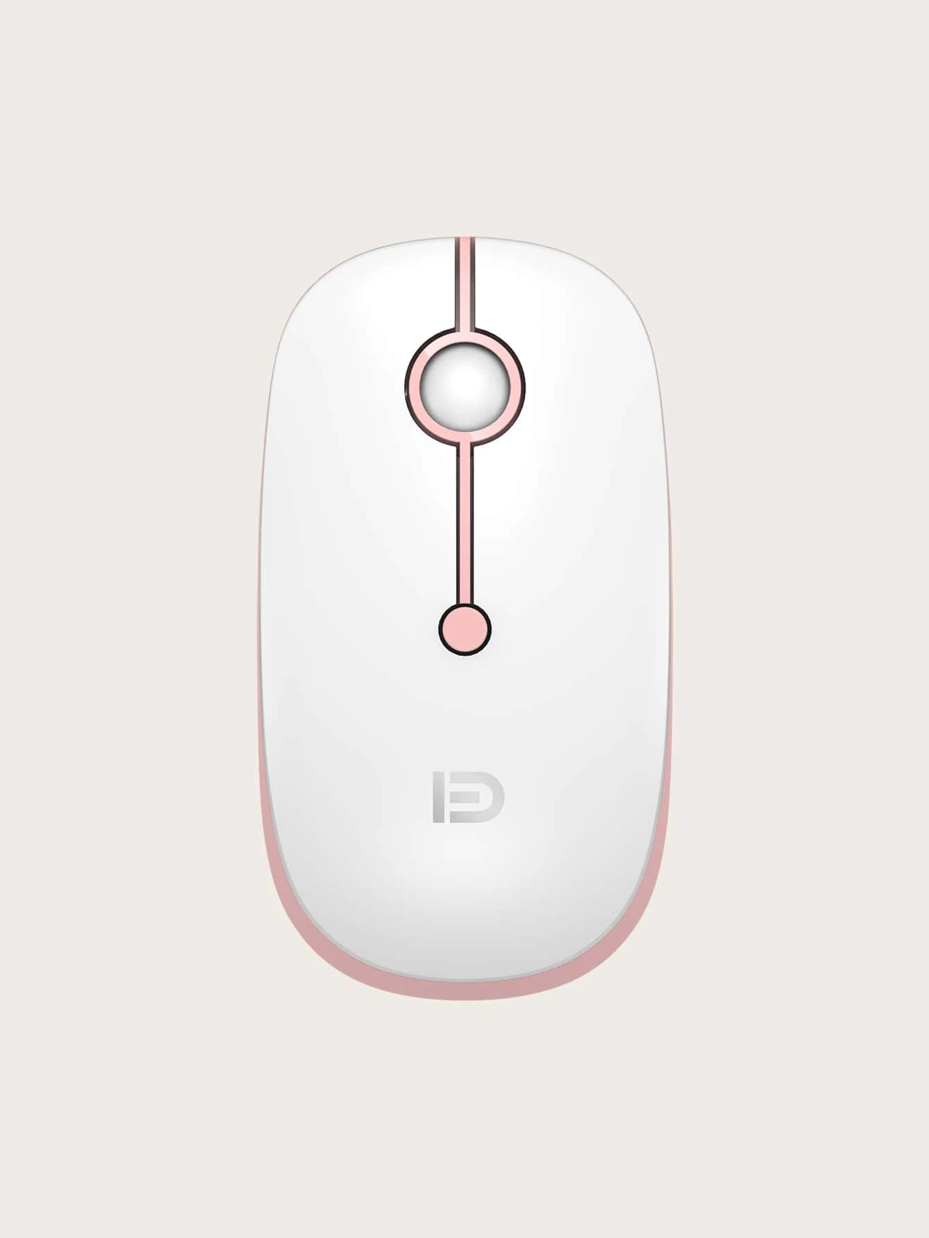 FUDE Ratón inalámbrico simple para computadora, mouse para juegos - Rosa - Ver 1