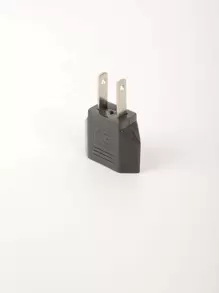 Adaptador de enchufe de alimentación de EE. UU. A UE - Negro - Ver 1
