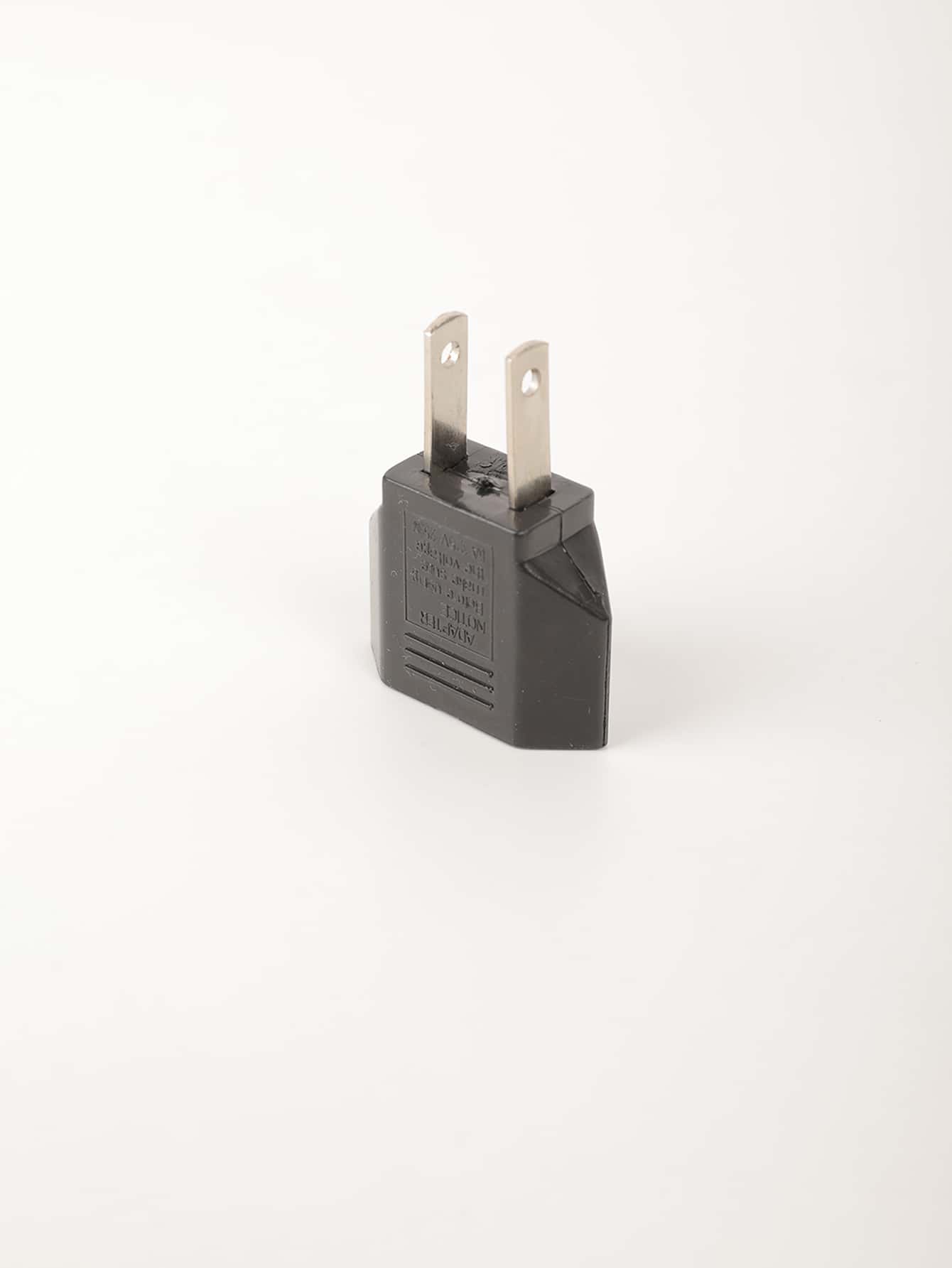 Adaptador de enchufe de alimentación de EE. UU. A UE - Negro - Ver 1