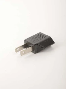 Adaptador de enchufe de alimentación de EE. UU. A UE - Negro - Ver 3