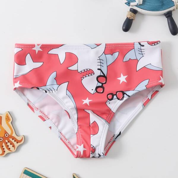 

Toddler Boys Shark Print Swim Shorts, Multicolor