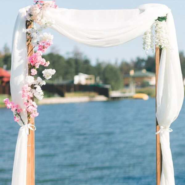 

1pc Solid Color Valance, White