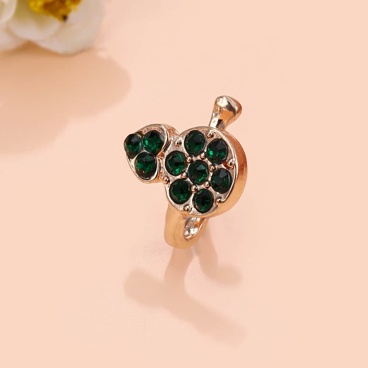 

Rhinestone Decor Nose Ring, Multicolor