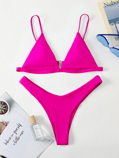 Bikini Triangle Coupe Haute Summer Beach